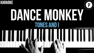 Tones And I - Dance Monkey Karaoke SLOWER Piano Acoustic Cover Instrumental Lyrics