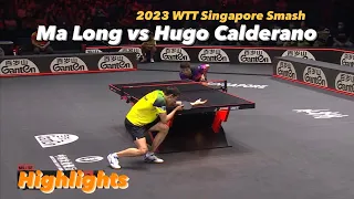 Ma Long 马龙 vs Hugo Calderano | 2023 WTT Singapore Smash (Ms-SF) HD Highlights