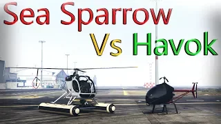 Gta 5 Online | Sea Sparrow Vs Havok - Full In Depth Comparision