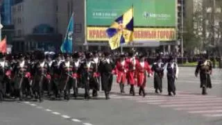 Парад казаков Кубанского казачьего войска