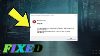 How To Fix Microsoft visual C++ Runtime Error Ubisoft Connect