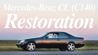 car body restoration - mercedes-benz cl coupe w140