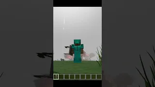 minecraft & super armor (shield & iron pickaxe)#shortvideo