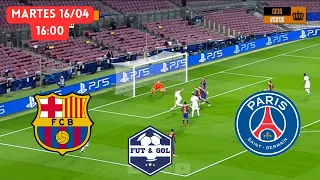 🚨BARCELONA - PSG EN VIVO 🔥 CHAMPIONS LEAGUE FUT AND GOL