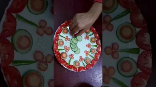 Unique and easy salad Decorations for competition...#shorts #ytshorts #ytshort