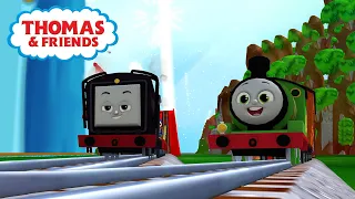 Thomas and Friends: Magic Tracks - Percy & Diesel Race In Big Bridge!
