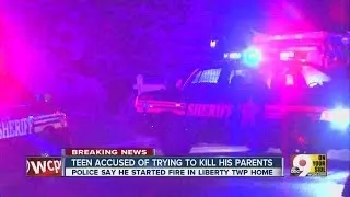 Cops: Teen set house fire to kill parents