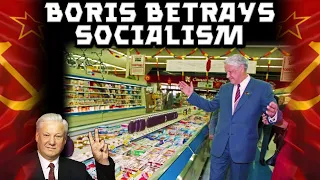 The Day Boris Yeltsin Betrayed Socialism. Surprise Visit To Randall's Grocery Store in Texas