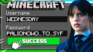 WŁAMAŁEM SIĘ na KONTO WEDNESDAY w Minecraft! (sekrety)