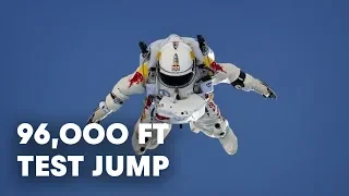 96,000 ft Test Jump Success - Red Bull Stratos 2012