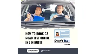 How to Book G2 Drive / Road test online || Ontario