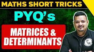 Adjoint of Matrix, Properties of Determinants | Matrices & Determinants | Maths PYQs For NDA-1, 2024