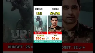 ⚔️ URI Vs MAJOR ⚔️ Movie Comparison || Box Office Collection's #uri #major #army #shorts