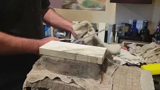 Routine hamaguri sharpening on a restored Aritsugu yanagiba