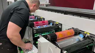 Mark Andy Evolution Series E3 - Setup and Printing on Clear Substrate