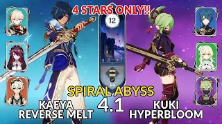 Clearing 4.1 Spiral Abyss with only 4-star Characters!!! | Floor 12 - 9 Stars | Genshin Impact