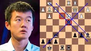 Ding Liren defeats Gukesh D with the Queen's Indian