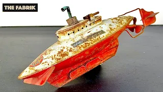 1951's Tin Toy Submarine 'UNDA-WUNDA' - Restoration