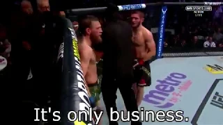 Conor McGregor pleads for mercy during fight with Khabib "It's only business" - UFC 229