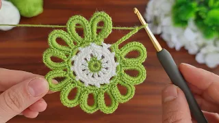 So Beautiful And So Easy 🥰 How To Crochet a Coaster Supla ✔ Çok Kolay Tığ İşi Supla Bardak Altlığı.