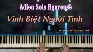 Adieu Sois Heureuse (Vĩnh Biệt Người Tình) | Piano cover | Intermediate level | Linh Nhi