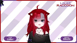 Live2D vtuber showcase - LilacRaccoon