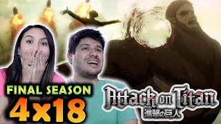 "Sneak Attack"  |  ATTACK ON TITAN  4 x 18  (77)  REACTION  [進撃の巨人]