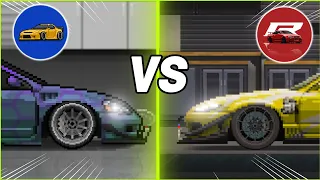 PIXEL CAR RACER VS APEX RACER COMPARACIÓN 🔥 || #zaternus