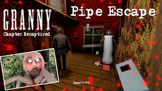 Granny Recaptured in Granny Chapter Two Atmosphere With Sound Effects On Pipe Escape