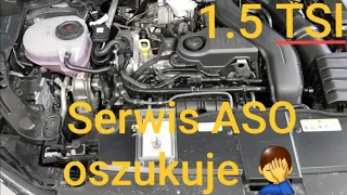 1.5 TSI 🏁 Sprawdzam czy w ASO wymienili olej w nowym aucie ⁉️ #volkswagen T-ROC GOLF PASSAT ARTEON