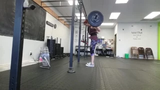 High bar Back squat (side view ) 3x10 @160lbs, 1x10 @165lbs