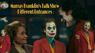 Joker Movie. Murray Franklin's talk show: different entrances. #JokerMovie