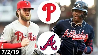 Philadelphia Phillies vs Atlanta Braves Highlights | July 2, 2019