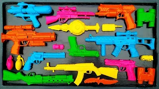 Cleans Shotgun, Ak 47, Glock Pistol, Sniper Rifle, Bubblegun, Pistol Laser, M16 Monster, M806 Gun