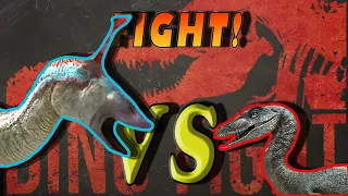 TSINTAOSAURUS VS VELOCIRAPTORS| Large herbivore vs Small Predators | Dinosaur duel fights