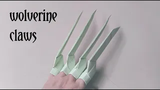 How to make wolverine claws from a4 paper | easy origami