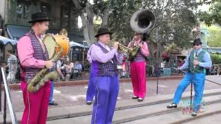 Jambalaya Jazz Band performs at Disneyland in New Orleans Square