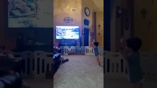 Mom Laughs At Baby Copying Character On Tv Movie