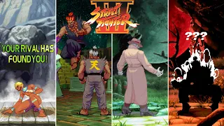 Street Fighter III Series [60FPS]: All Secret Fights (Ibuki, No Losses)