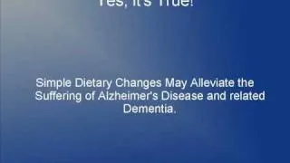 Alzheimer's Disease and Nutrition