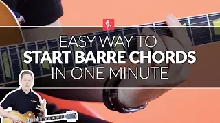 Easy Way To Start Learning Barre Chords - Guitar Lesson