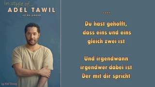 Adel Tawil  - Ist da jemand - Instrumental