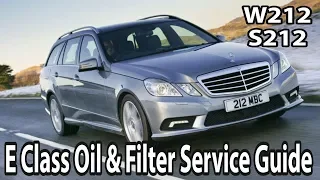 W212 S212 Oil & Filter Service Guide How To Mercedes