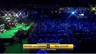 van Gerwen v Taylor 2016 Champions League of Darts