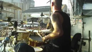 Pearl Artist Ryan Van Poederooyen/Devin Townsend Project Drum Cam Tuska 2011 - Supercrush!