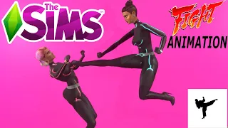 SIMS4 FREE ANIMATION/sims4 ANIME FIGHT animation /sims4 COMBAT animation.