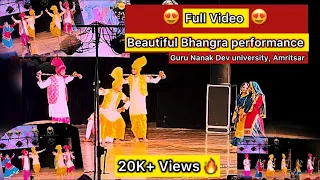 Full Video 😍 Bhngra Performance 🔥❤️‍🔥👌🏻 #dance #bhangra #viral #gnduamritsar