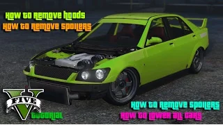 Gta 5 Tutorial: Removing Parts and Lowering All Cars