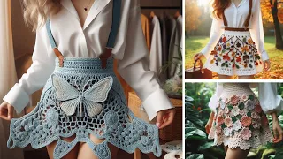 Beautiful crochet skirts patterns (share ideas)#crochet #knitting #skirt #crochetfashion #viral