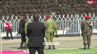 FAMILIA YA RAIS MAGUFULI ILIVYOFIKA UWANJA WA UHURU KATIKA IBADA YA KUMUAGA JPM